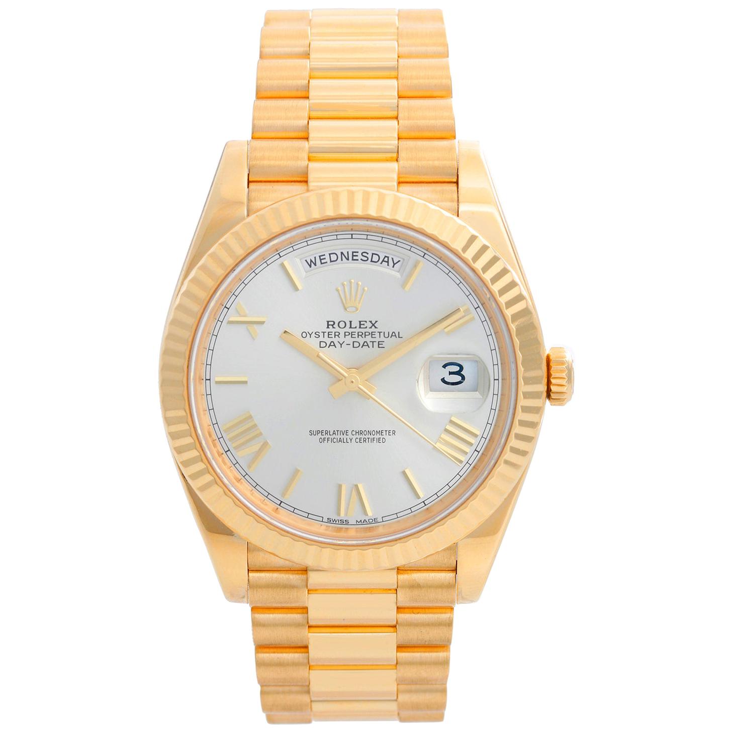 Rolex Day-Date II President 18 Karat Yellow Gold Men's Watch 228238
