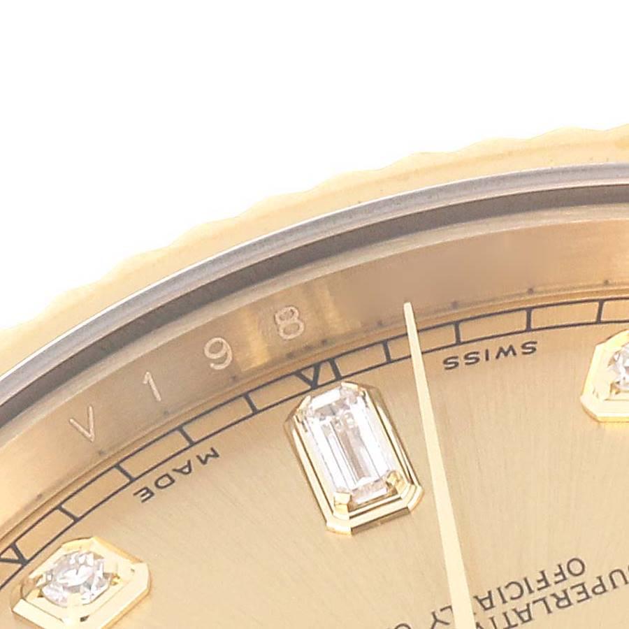 Rolex Day-Date II President 41 Gelbgold Diamant-Herrenuhr 218238 Box Card im Angebot 3