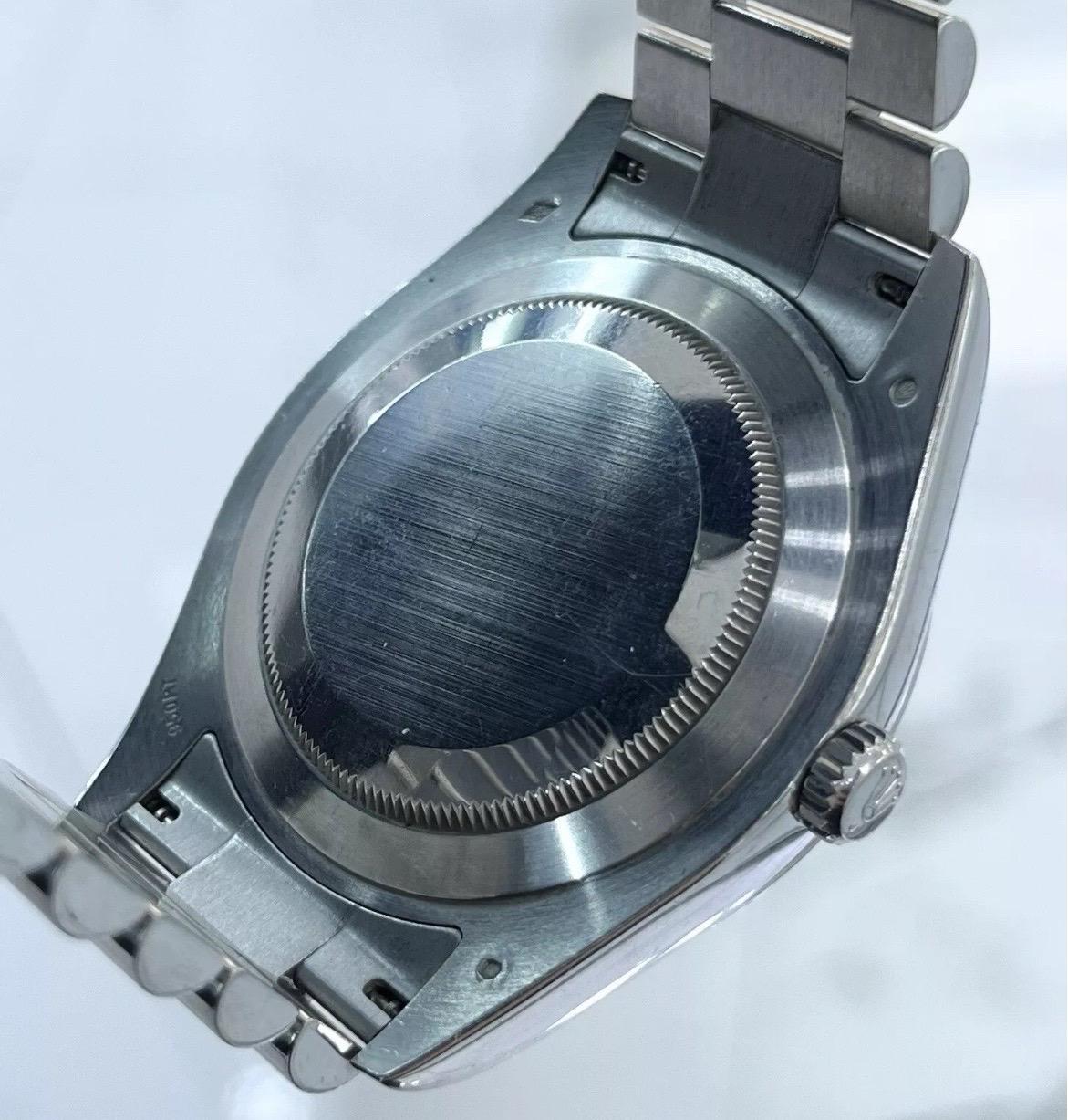 Rolex Day-Date II President Platinum Ice Blue Concentric 41mm Watch B/P V 218206 For Sale 9