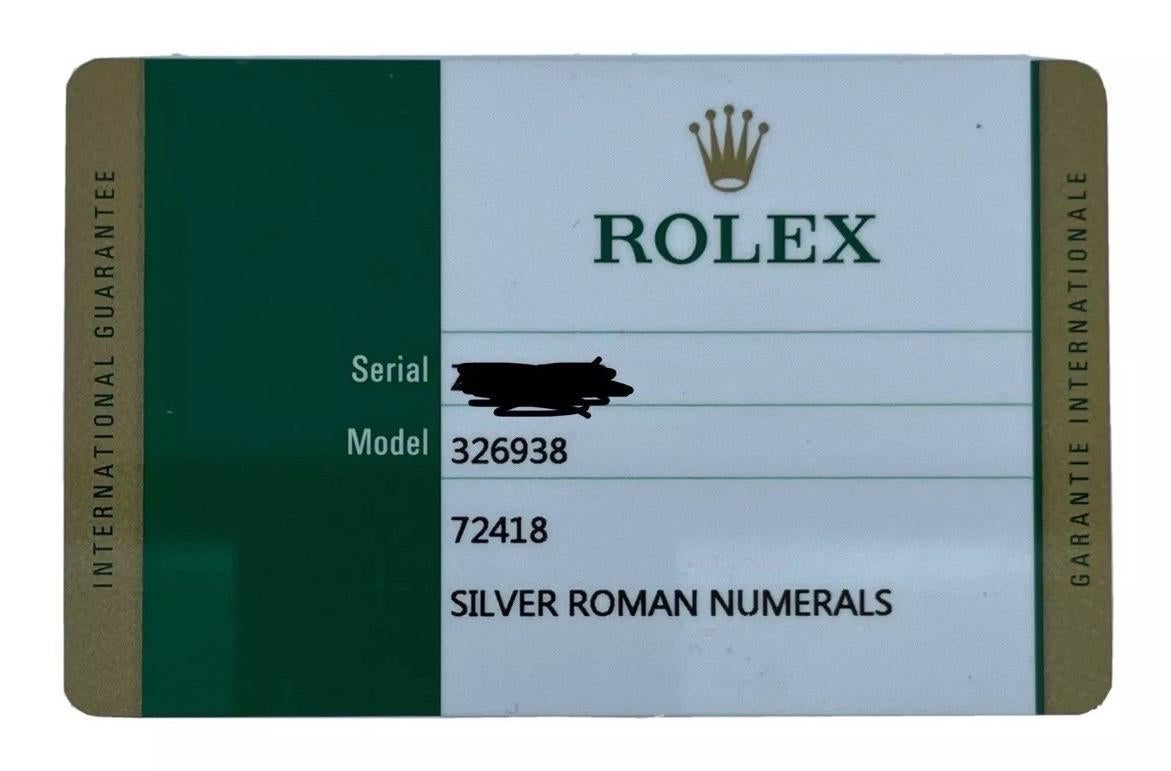 Rolex Day-Date II President Platinum Ice Blue Concentric 41mm Watch B/P V 218206 For Sale 10