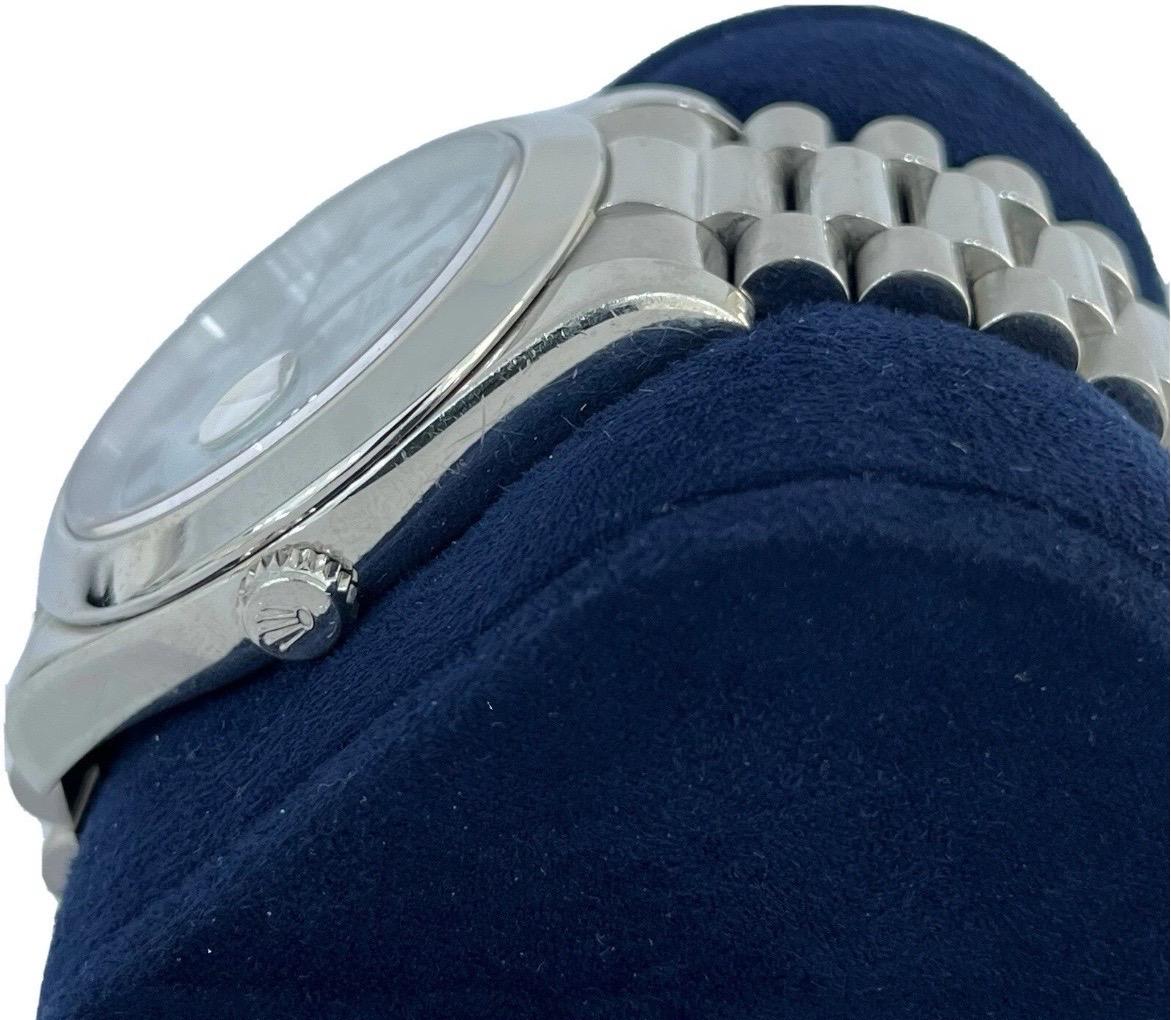 Rolex Day-Date II President Platinum Ice Blue Concentric 41mm Watch B/P V 218206 For Sale 3