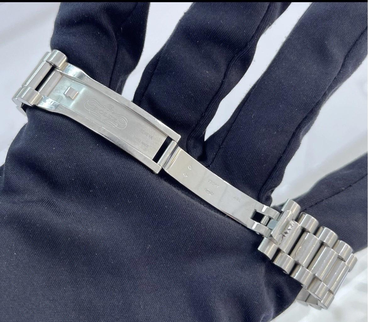 Rolex Day-Date II President Platinum Ice Blue Concentric 41mm Watch B/P V 218206 For Sale 5