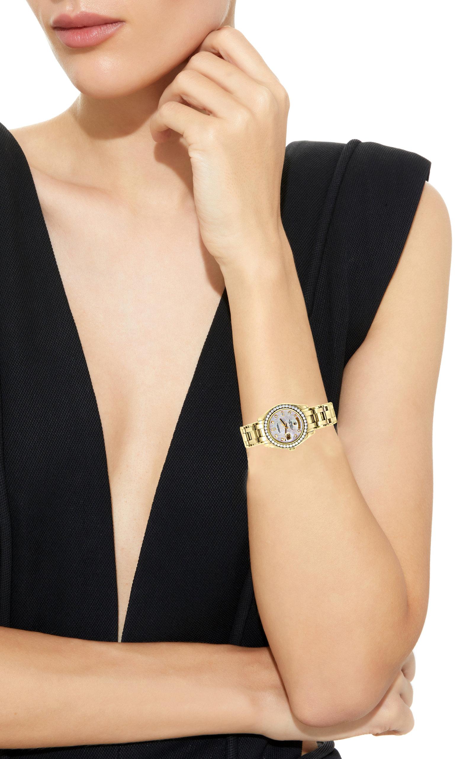 Rolex Day-Date Masterpiece 18 Karat Yellow Gold Watch Meteorite Diamond Dial 1