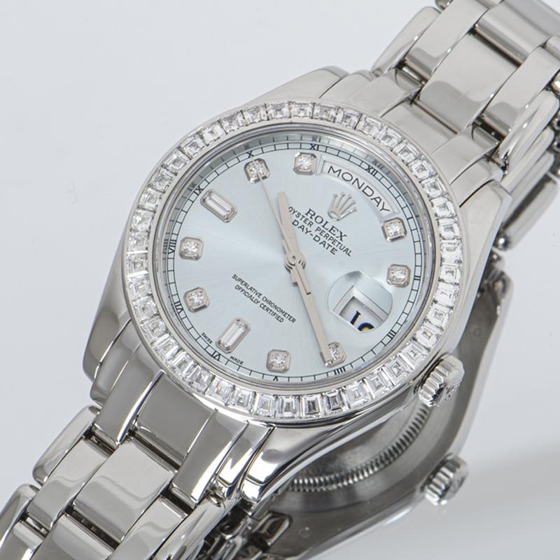 Rolex Day-Date Masterpiece Diamond Set 18956 In Excellent Condition For Sale In London, GB