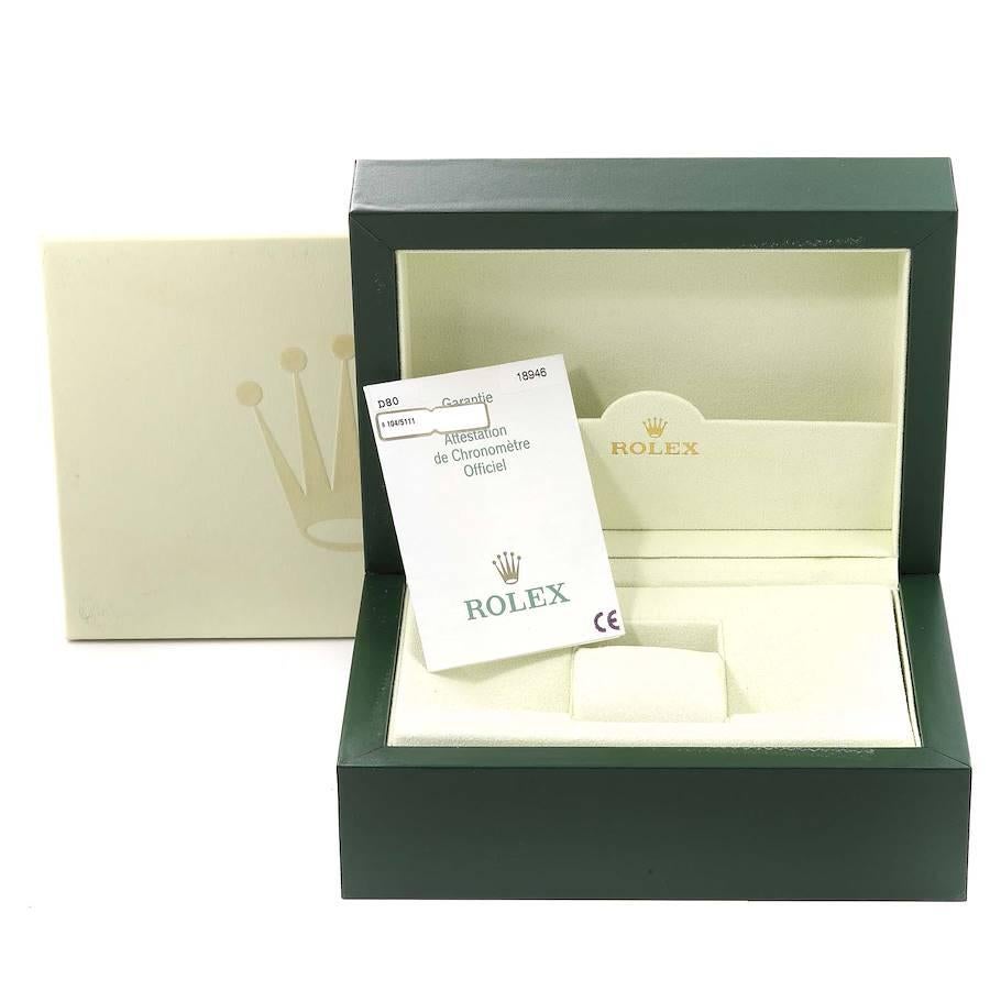 Rolex Day-Date Masterpiece Platinum Ice Blue Diamond Watch 18946 Box Papers 5