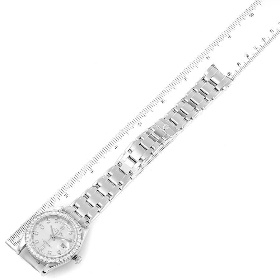 Rolex Day-Date Masterpiece Special Edition Platinum Diamond Mens Watch 18946 For Sale 3