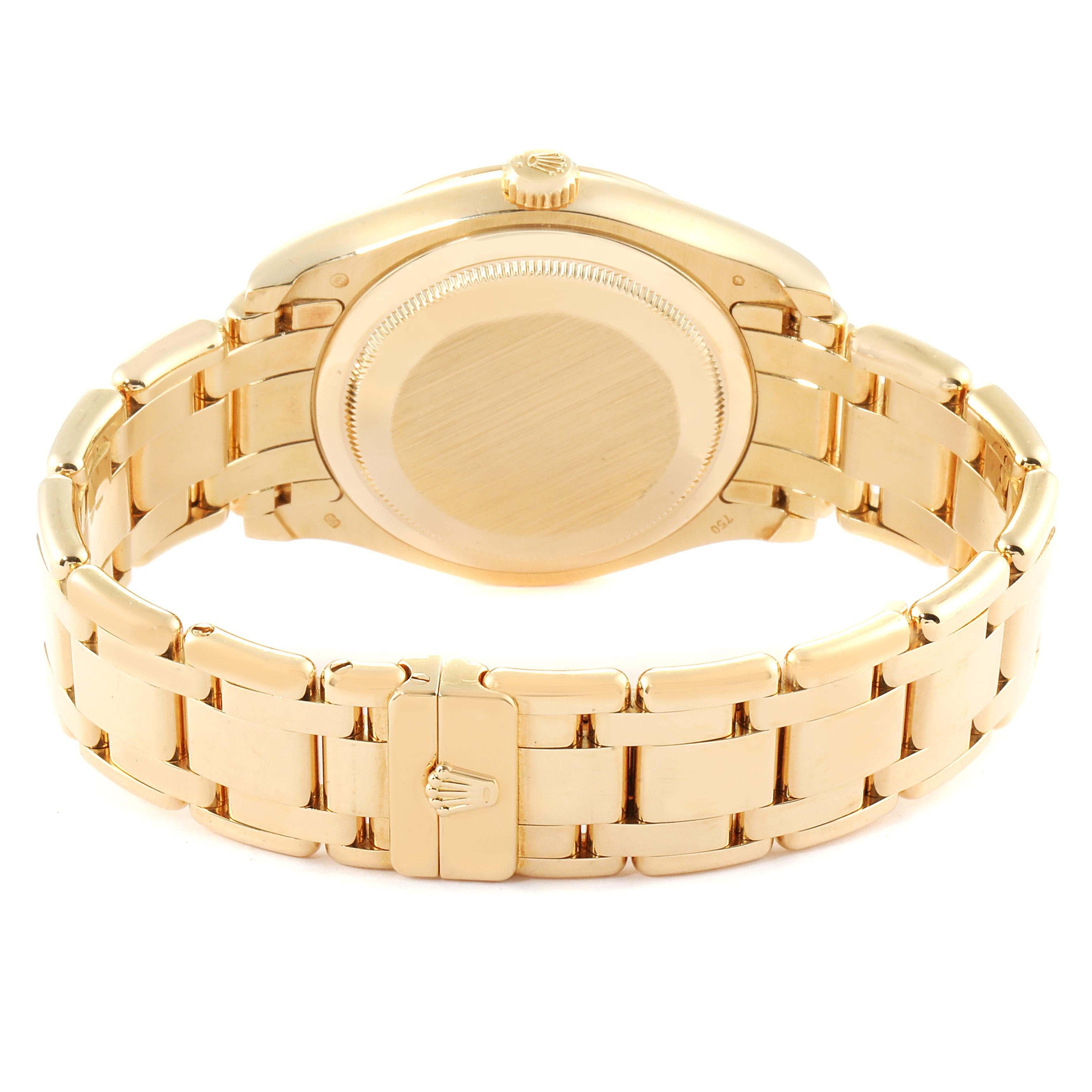 Rolex Day-Date Masterpiece Special Edition Yellow Gold Diamond Watch 18948 For Sale 2