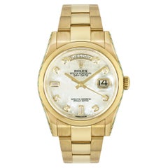 Rolex Day-Date Mother of Pearl Diamond Dial 118238