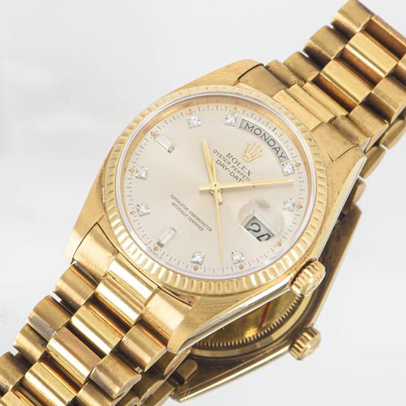 Rolex Montre jour-Date NOS avec cadran en diamant 18038 en vente 3
