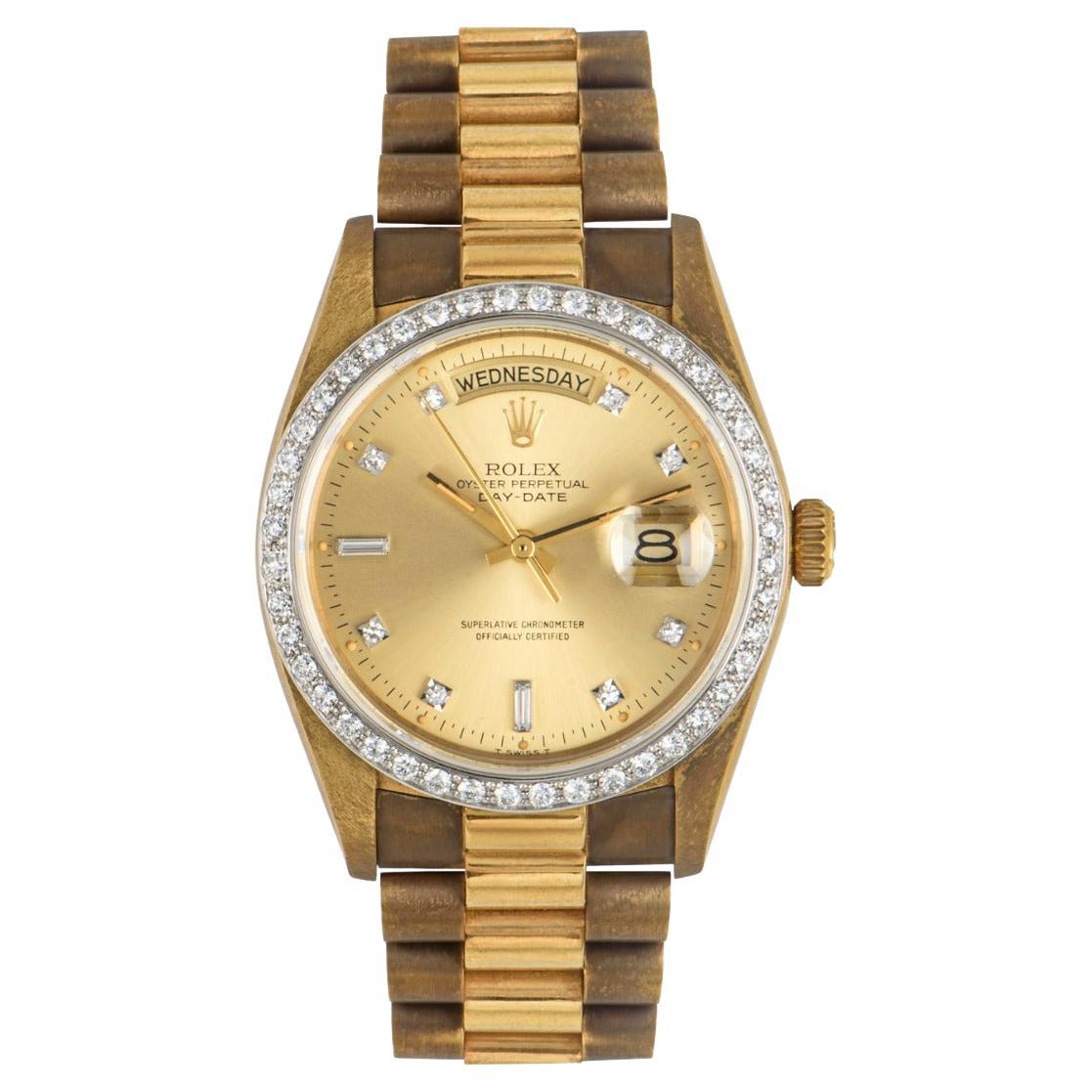 Rolex Day-Date NOS Juego de diamantes 18048