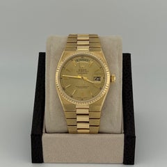 Rolex Day Date Oysterquartz 19018 36mm Champagner Zifferblatt 18K Gelbgold