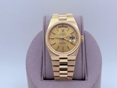 Rolex Day Date Oysterquartz 19018 36mm Champagne Dial 18k Yellow Gold