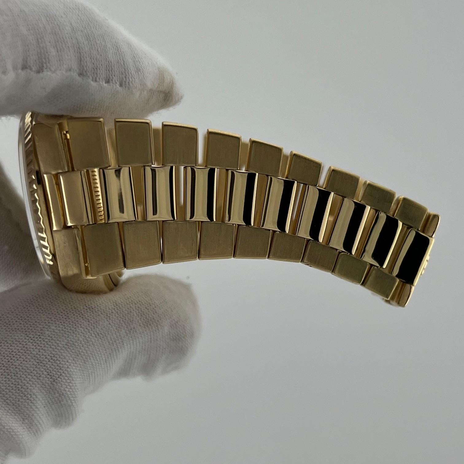 Rolex Day Date Oysterquartz 19018 36mm Champagne Dial 18K Yellow Gold ...