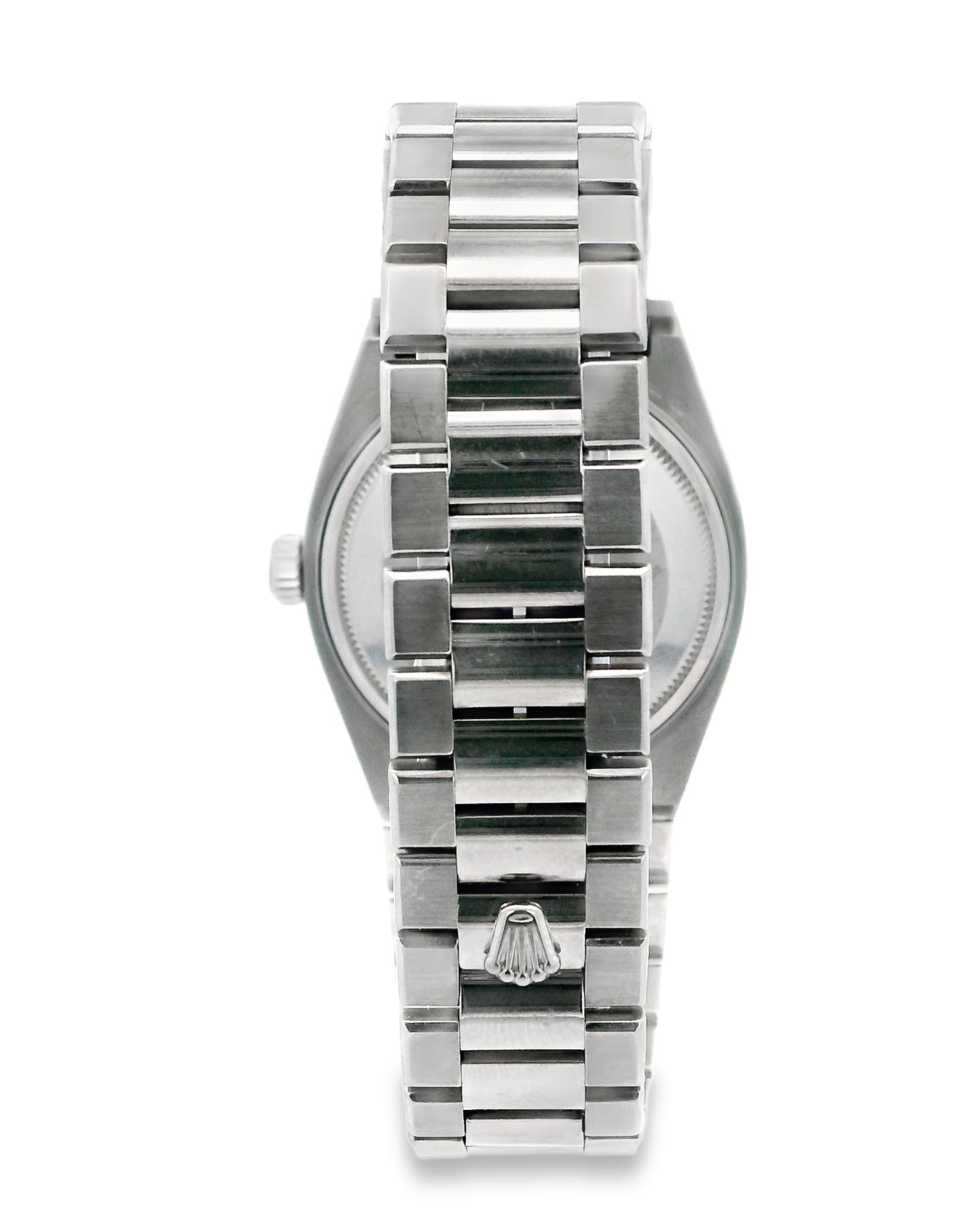 Rolex Montre Oysterquartz 19049A avec lunette en or blanc 18 carats et diamants Unisexe en vente