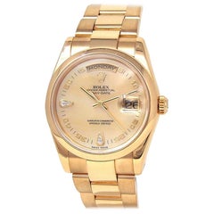 Rolex Day-Date 'P Serial' 18 Karat Yellow Gold Automatic Men's Watch 118208