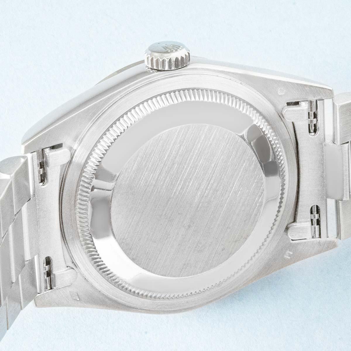 Rolex Day-Date Platinum Diamond Dial 118206 In Excellent Condition For Sale In Mayfair, London, London