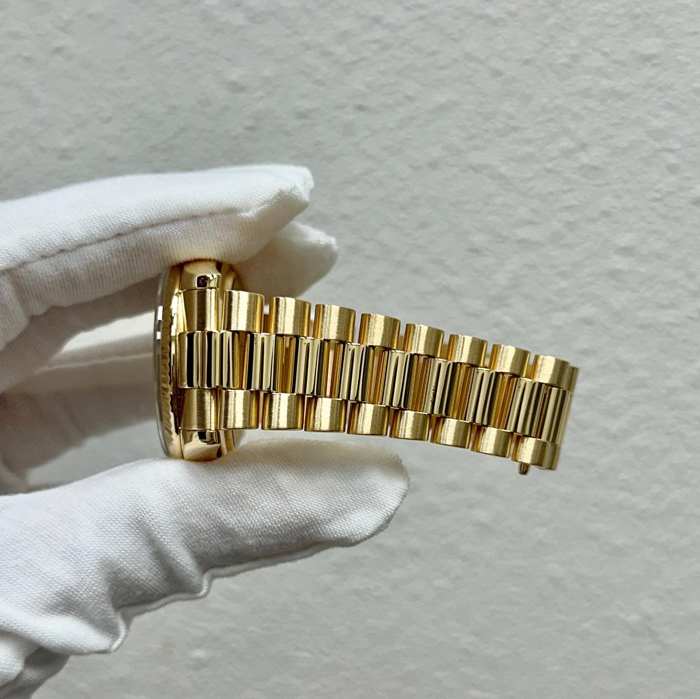 Rolex Day Date Präsident 118238 36mm Champagner Diamant-Zifferblatt 18K Gold Box Papiere Herren
