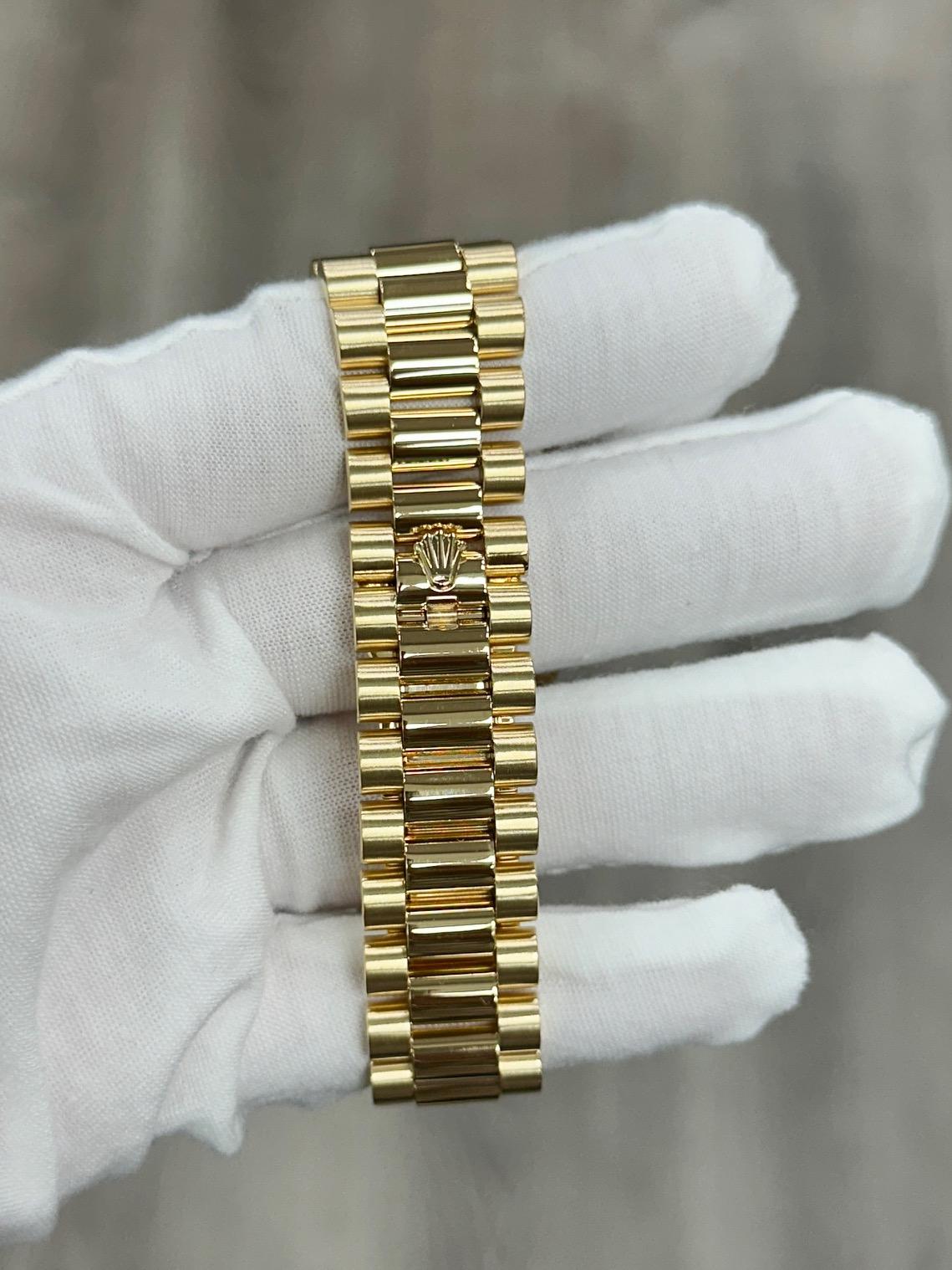 Rolex Day Date Präsident 118238 36mm Champagner Diamant-Zifferblatt 18K Gold Box Papiere 4
