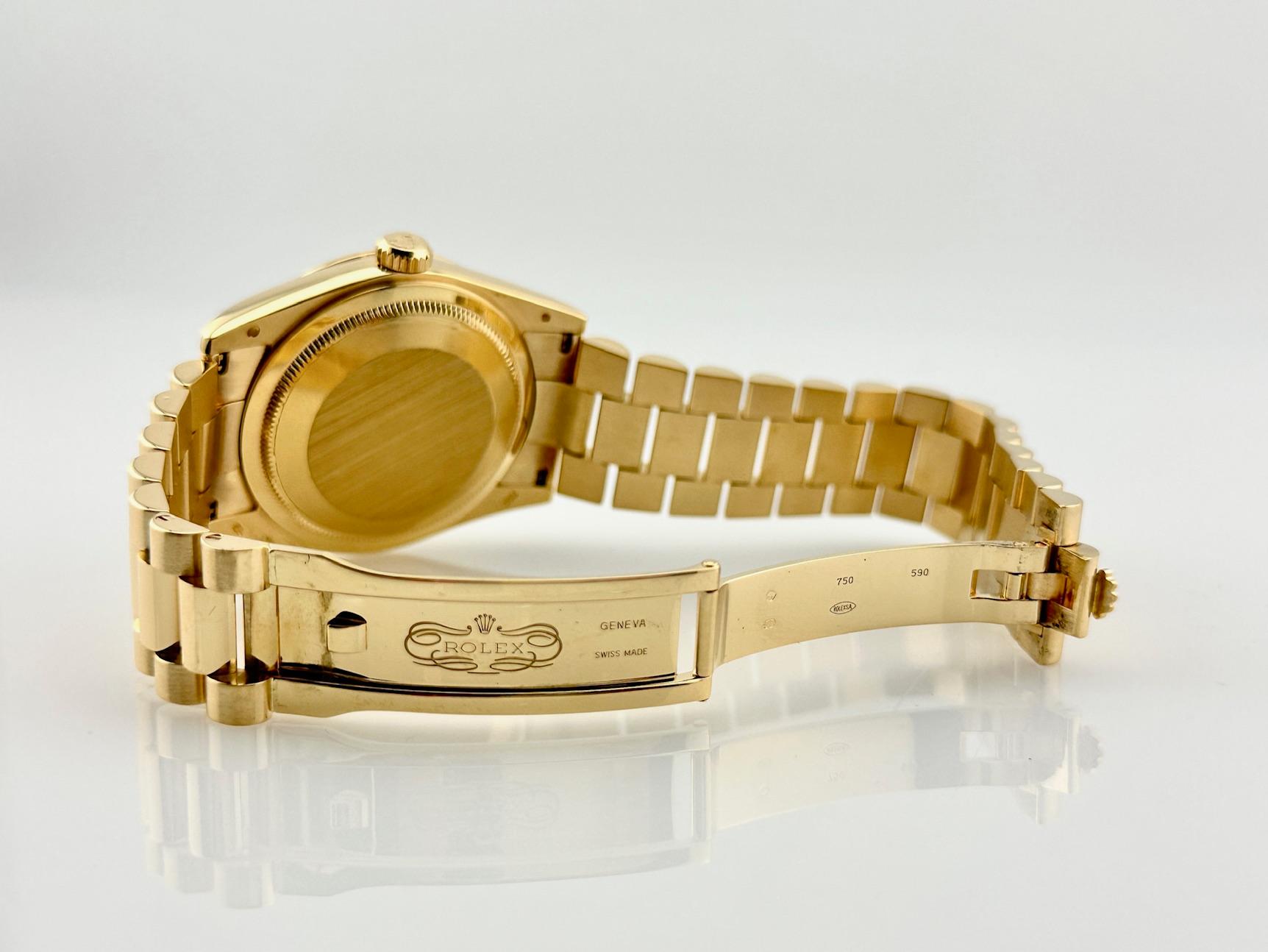 Rolex Day Date Präsident 118238 36mm Champagner Diamant-Zifferblatt 18K Gold Box Papiere 5