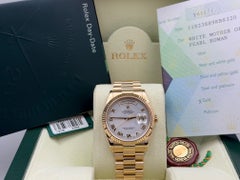 Rolex Day Date President 118238 36mm Mother of Pearl Dial 18K Gold Box Paper