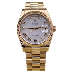Rolex Day Date President 118238 36mm Mother of Pearl Dial 18K Gold Box Paper