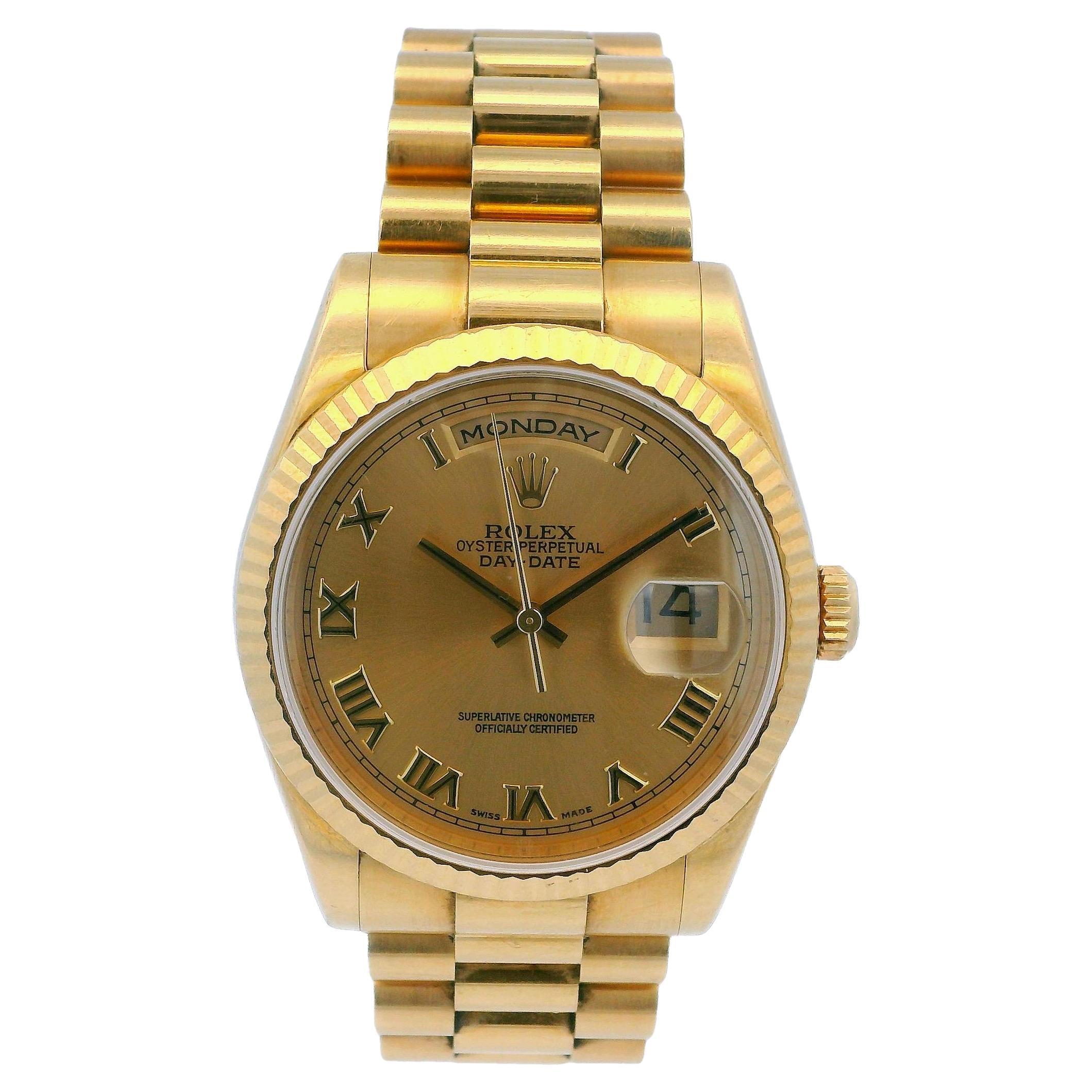 Rolex Day-Date President 118238 Champagne Dial Watch