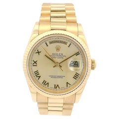 Rolex Day-Date President 118238 Silver Roman Numeral Dial Watch