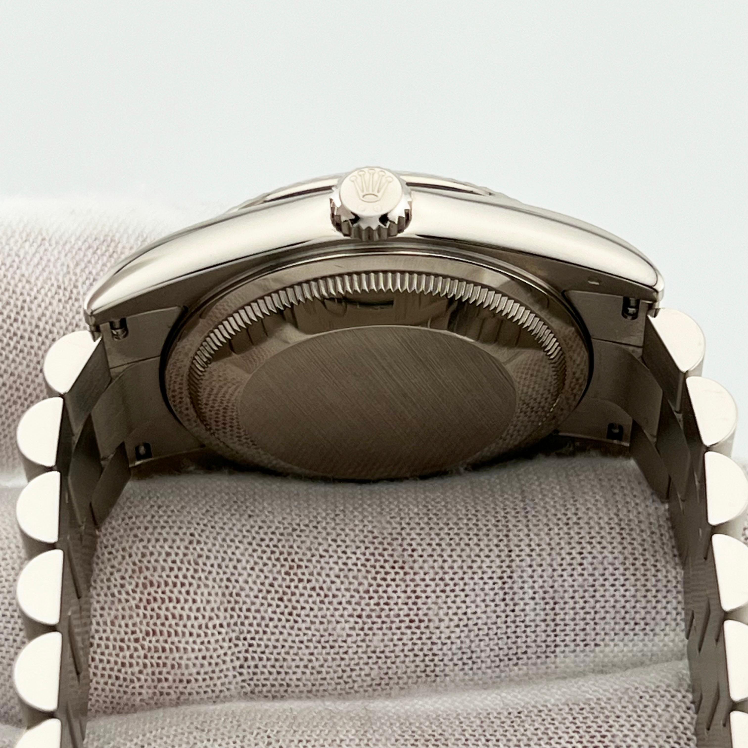 Rolex Day Date President 118239 36mm Blanco Esfera Romana 18K Oro Blanco Caja Papeles en venta 6