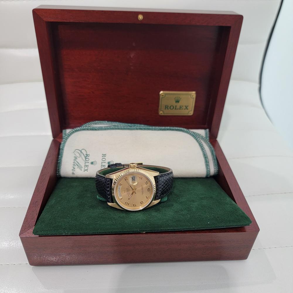 Rolex Day Date President 18038 Oro 18k Uomo Automatico Anni '70 Svizzero RA540 in vendita 8