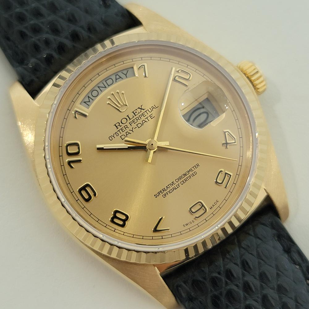 Moderno Rolex Day Date President 18038 Oro 18k Uomo Automatico Anni '70 Svizzero RA540 in vendita