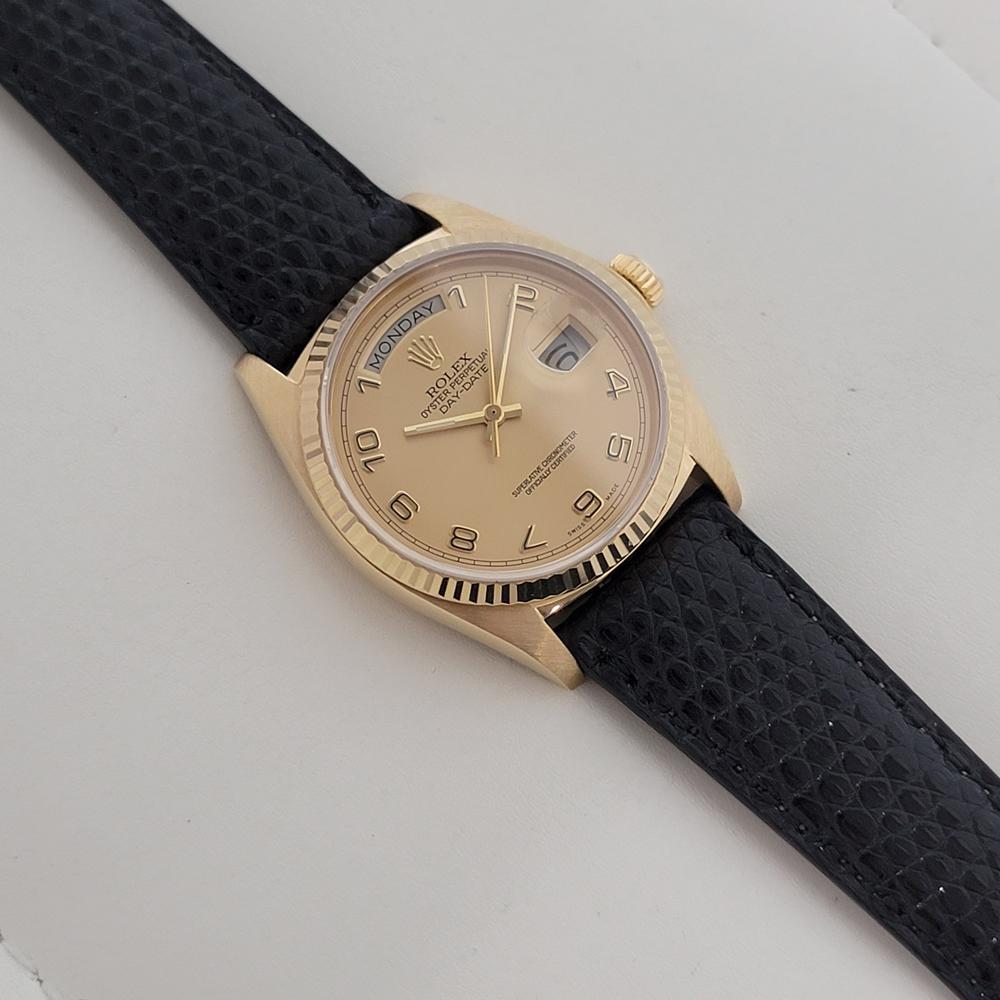 Rolex Day Date President 18038 Oro 18k Uomo Automatico Anni '70 Svizzero RA540 in vendita 2