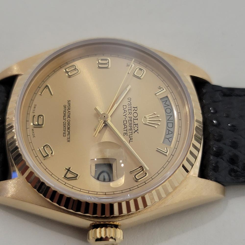 Rolex Day Date President 18038 Oro 18k Uomo Automatico Anni '70 Svizzero RA540 in vendita 5