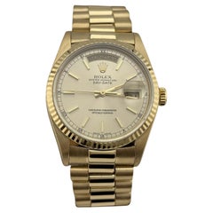 Rolex Day Date President 18038 36mm Cadran Champagne Or jaune 18K