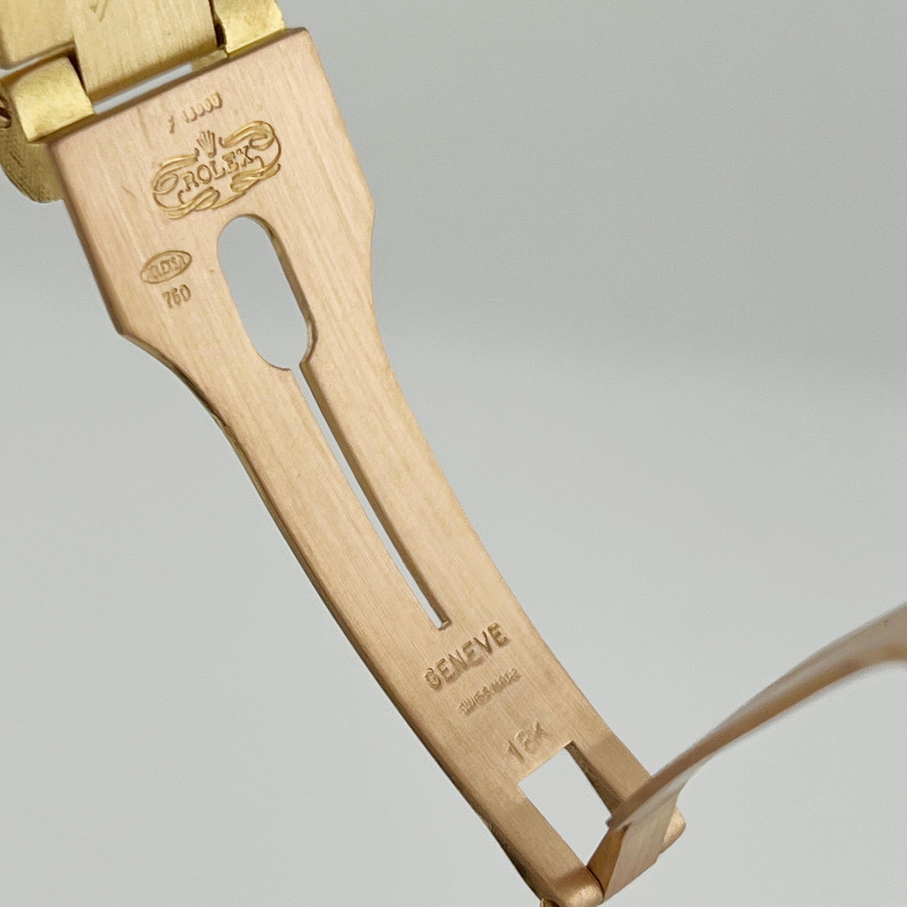 Rolex Day Date President 18038 Florentine 18K Yellow Gold Box Service Card For Sale 5