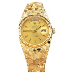 Rolex Day Date President 18038 Yellow Gold Nugget Band