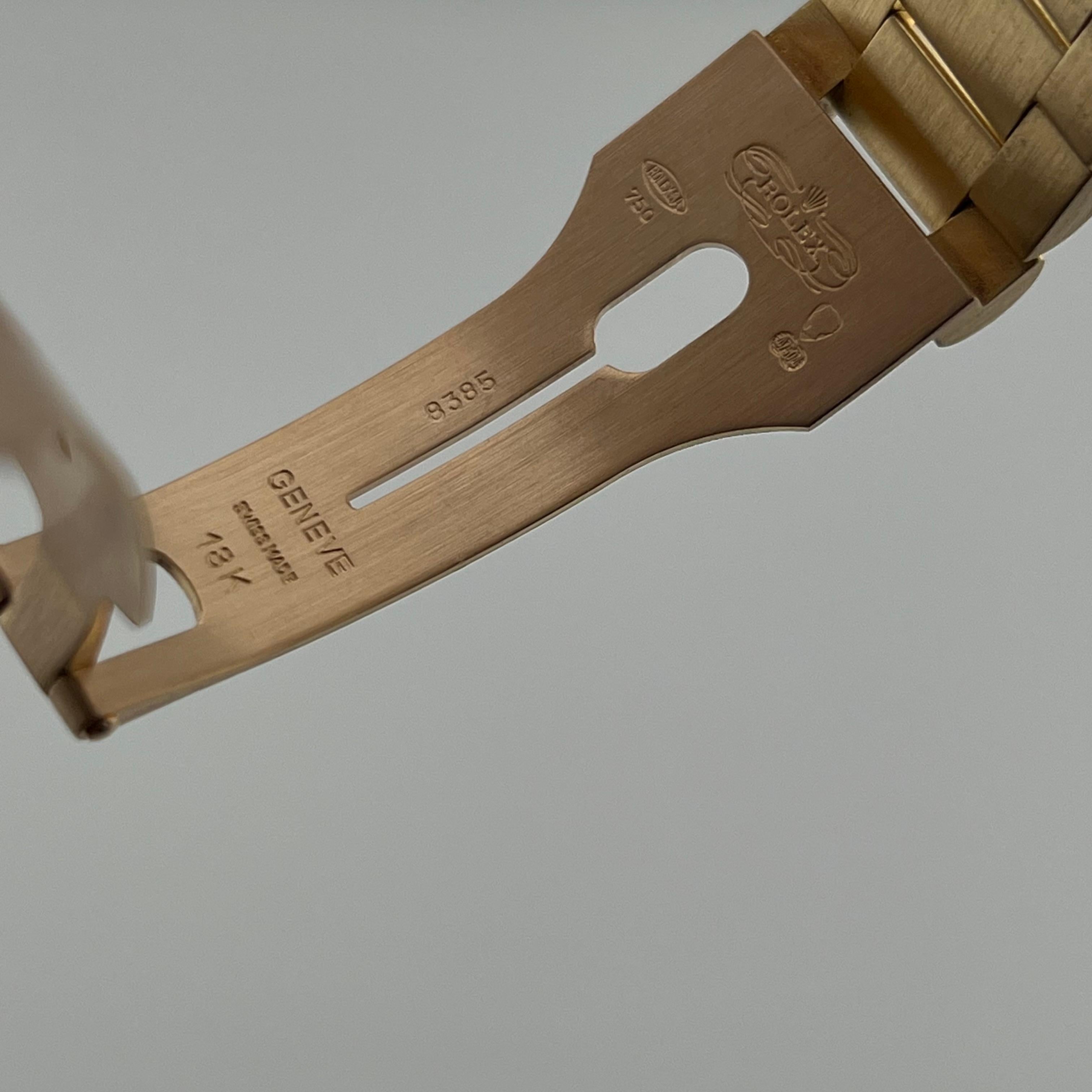 Rolex Day Date President 18138 Factory Diamond Dial Bezel & Lugs 18K Yellow Gold For Sale 5