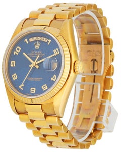 Rolex Day Date President 18238 18k Yellow Gold Anniversary Dial Men's Watch