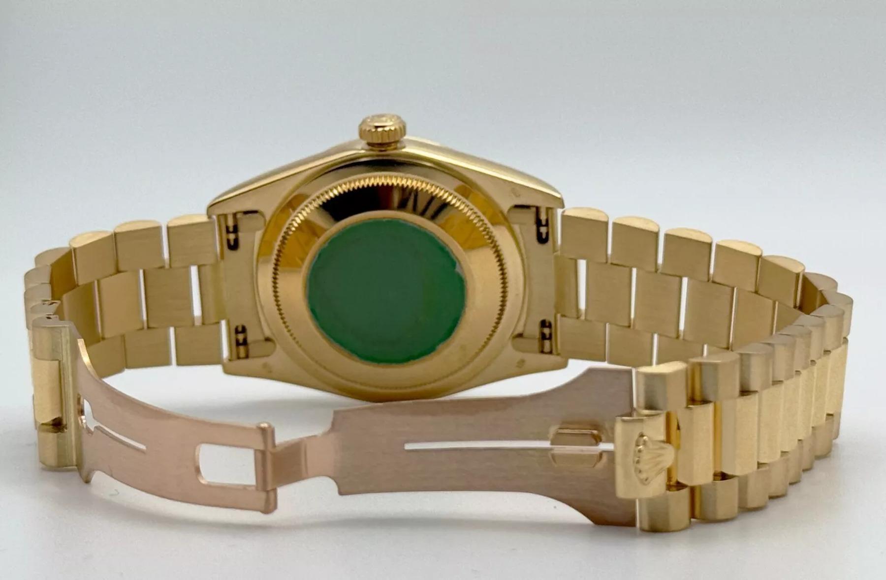 Rolex Day-Date President 18238 Champagne Diamond Dial Double Quickset 18K Gold 1