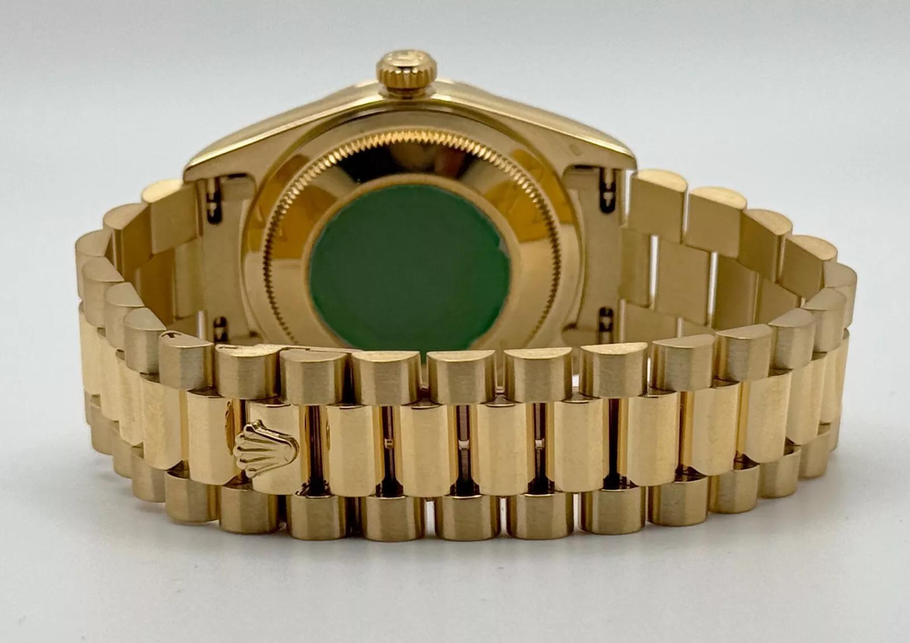 Rolex Day-Date President 18238 Champagne Diamond Dial Double Quickset 18K Gold 2