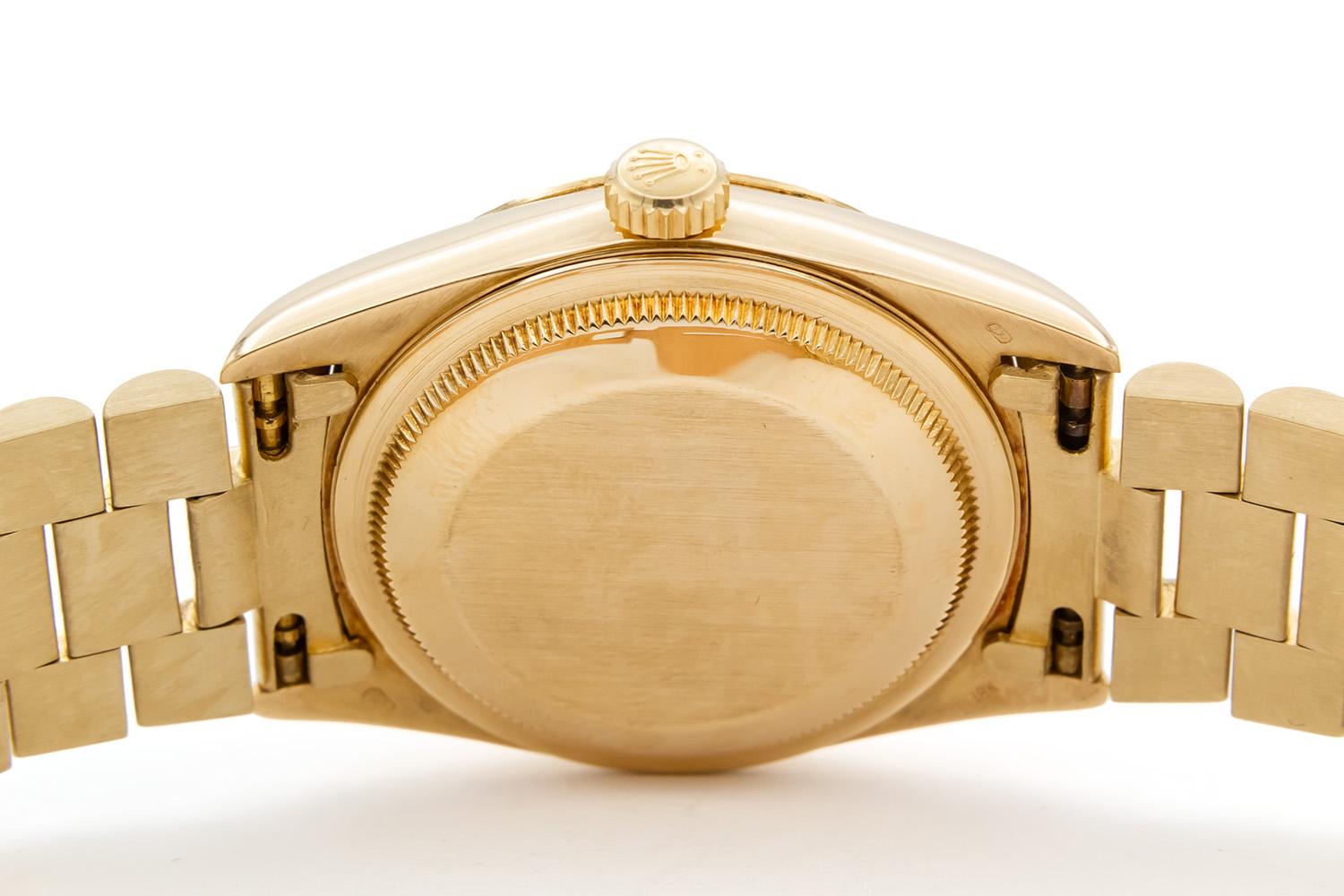 Rolex Day-Date President 18238 Double Quick 18k Gelbgold & Champagner Zifferblatt 36m im Angebot 1