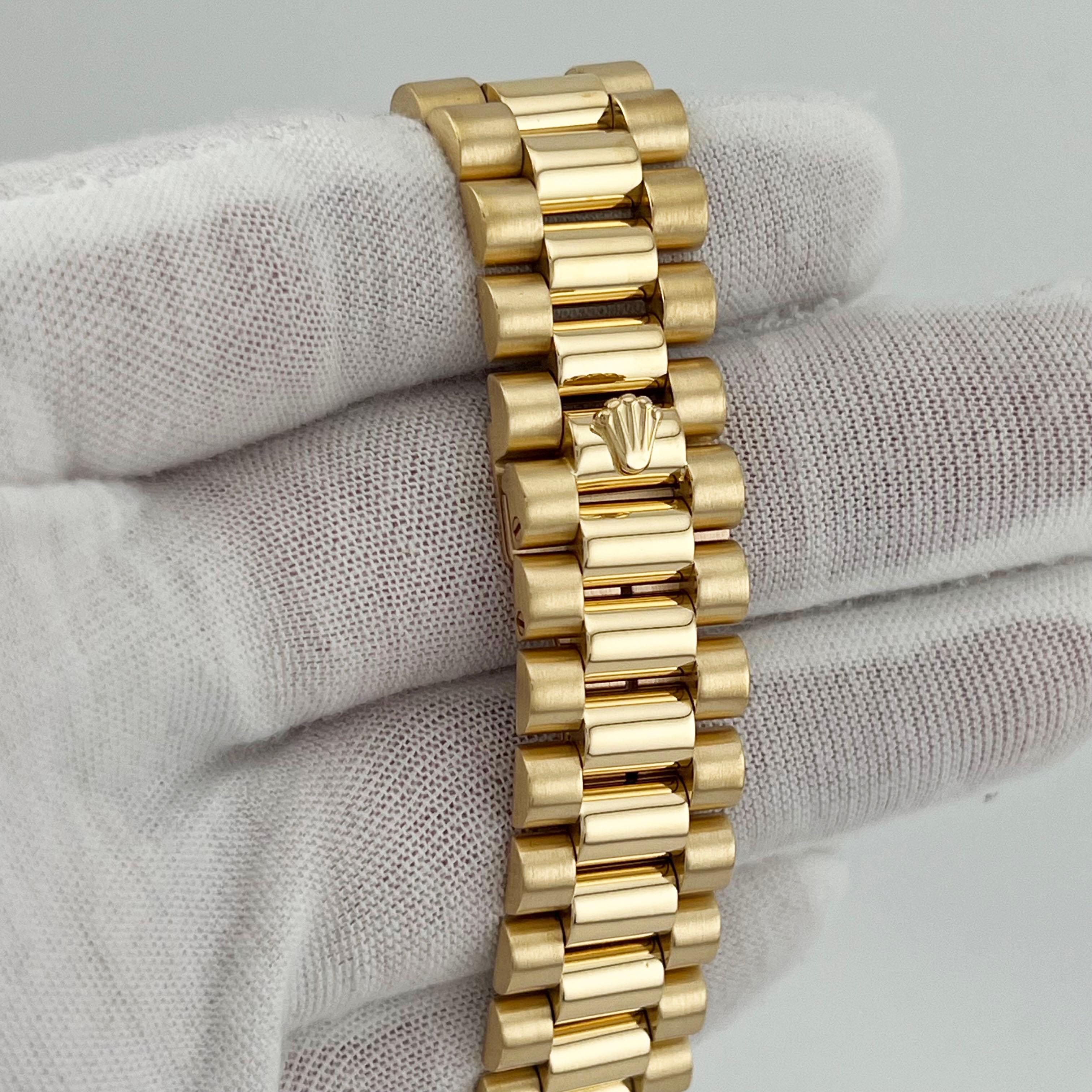 Rolex Day Date President 18238 Double Quickset Champagne Arabic Numeral Dial For Sale 6