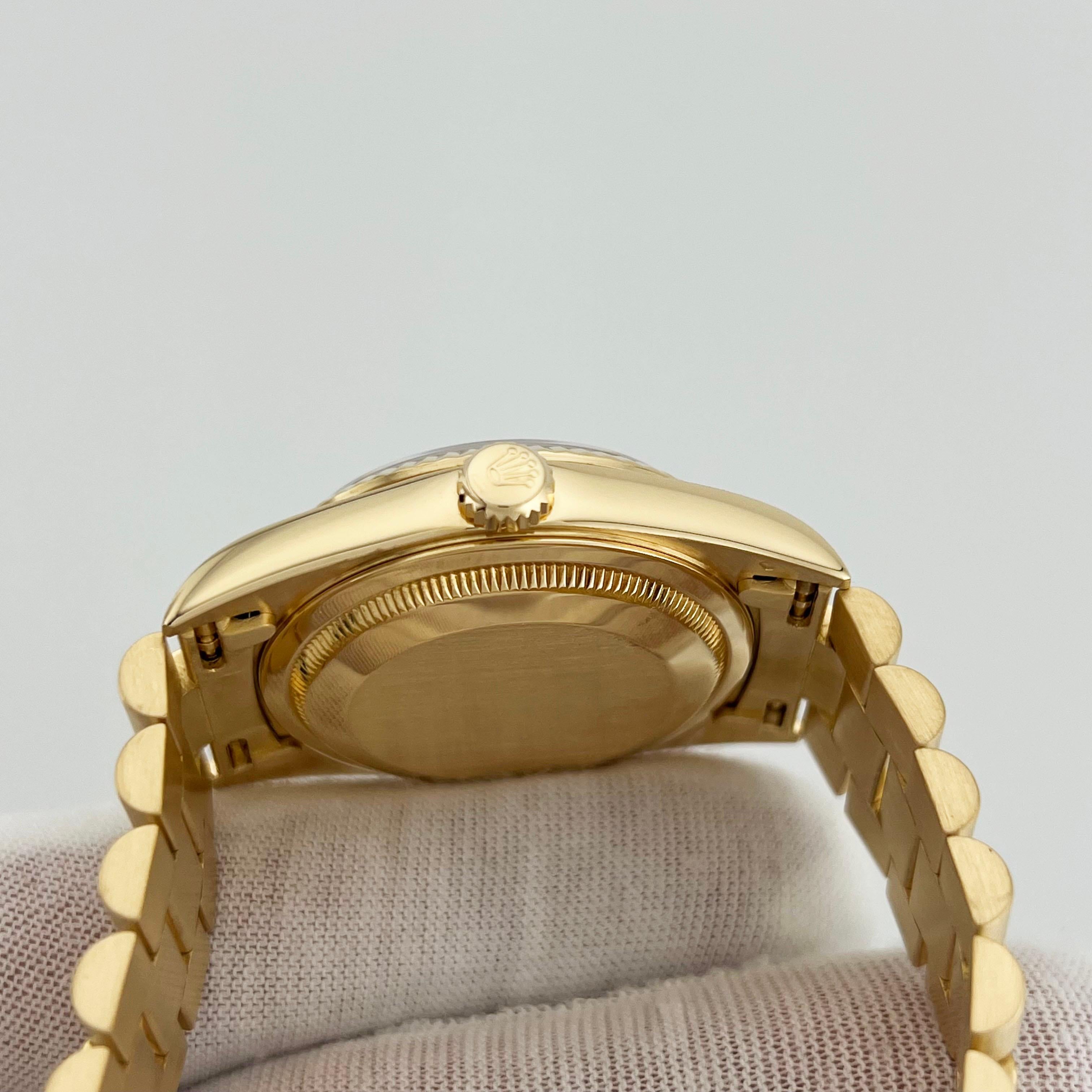 Rolex Day Date President 18238 Double Quickset Champagne Arabic Numeral Dial For Sale 2