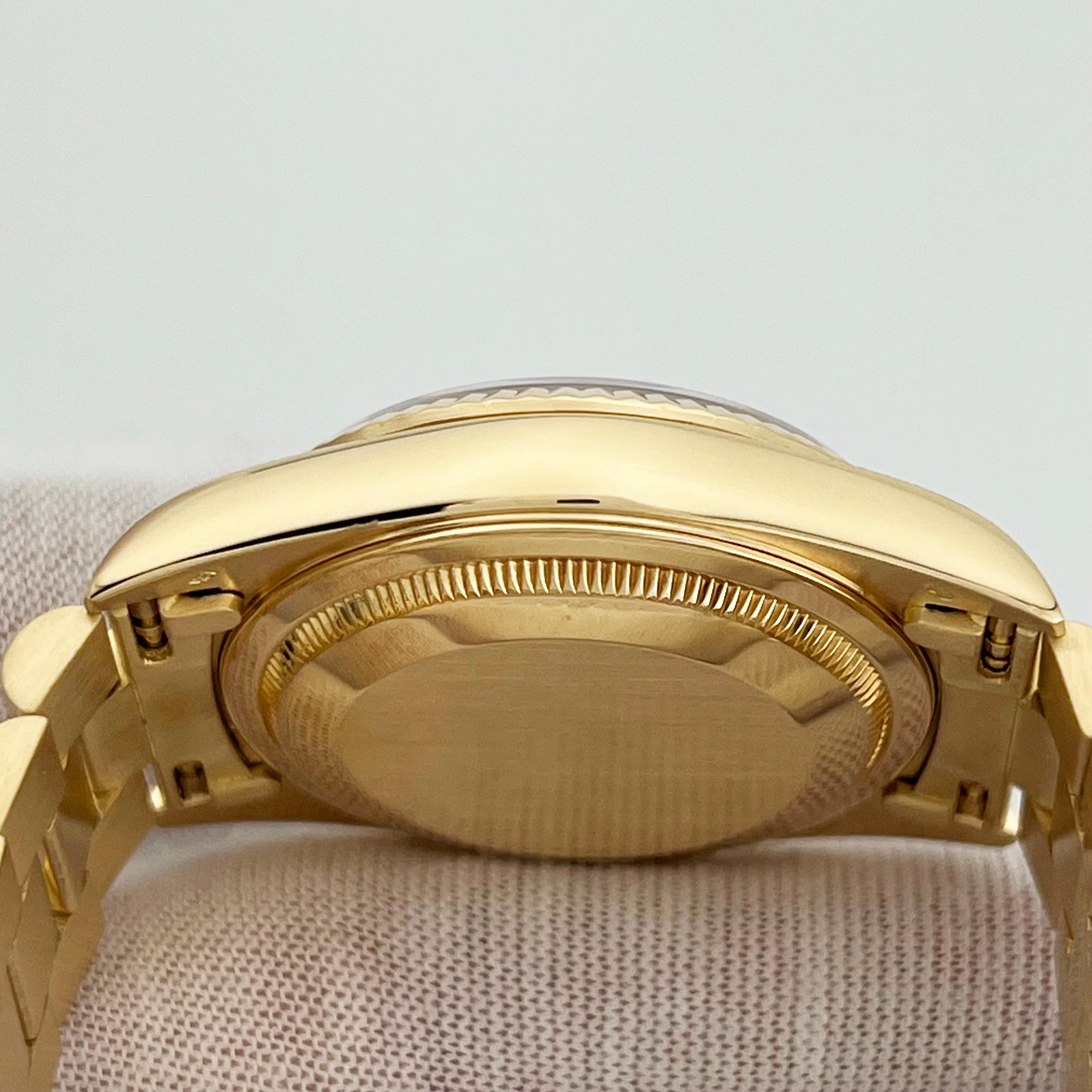 Rolex Day Date President 18238 Double Quickset Champagne Arabic Numeral Dial For Sale 3