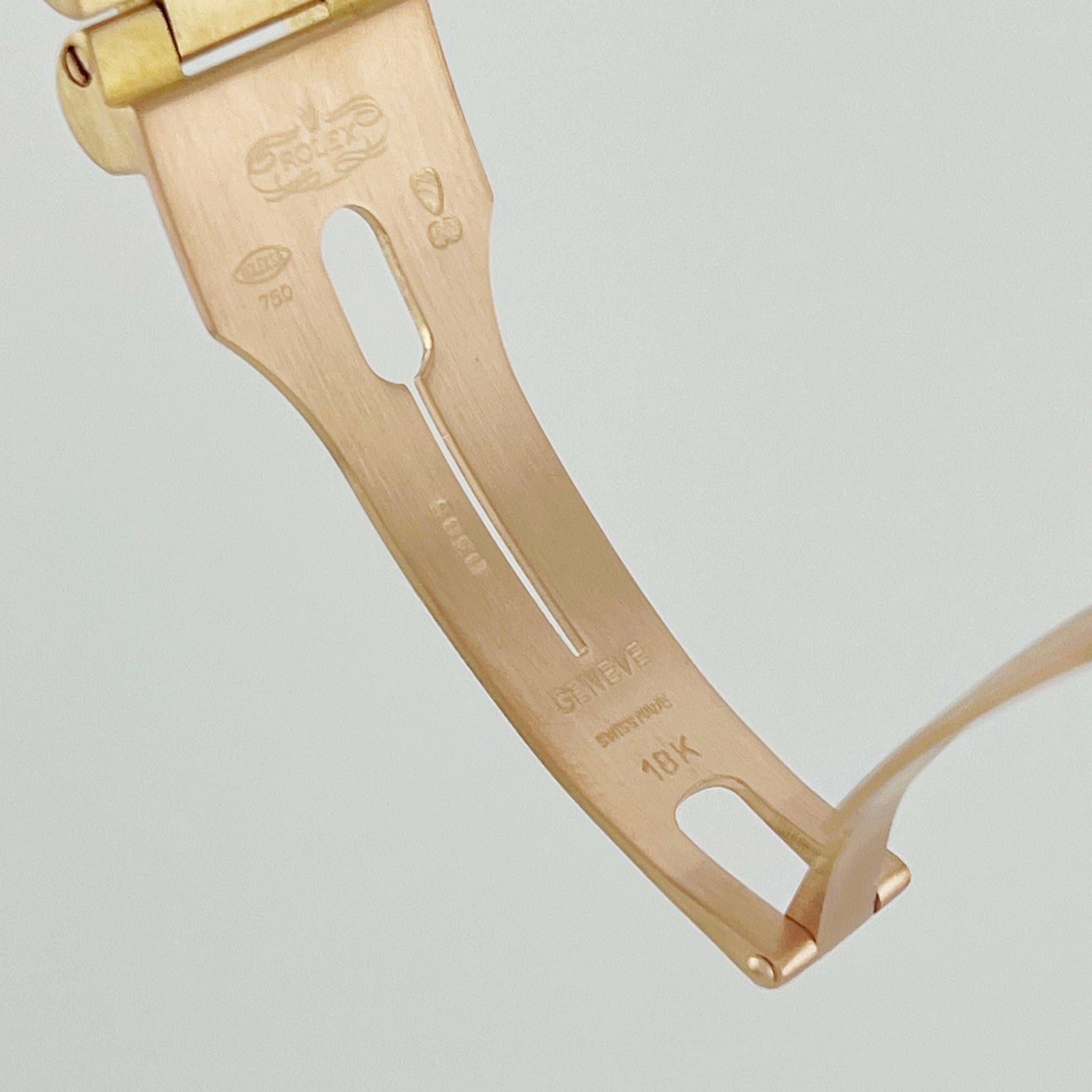 Rolex Day Date President 18238 Double Quickset Champagne Arabic Numeral Dial For Sale 4