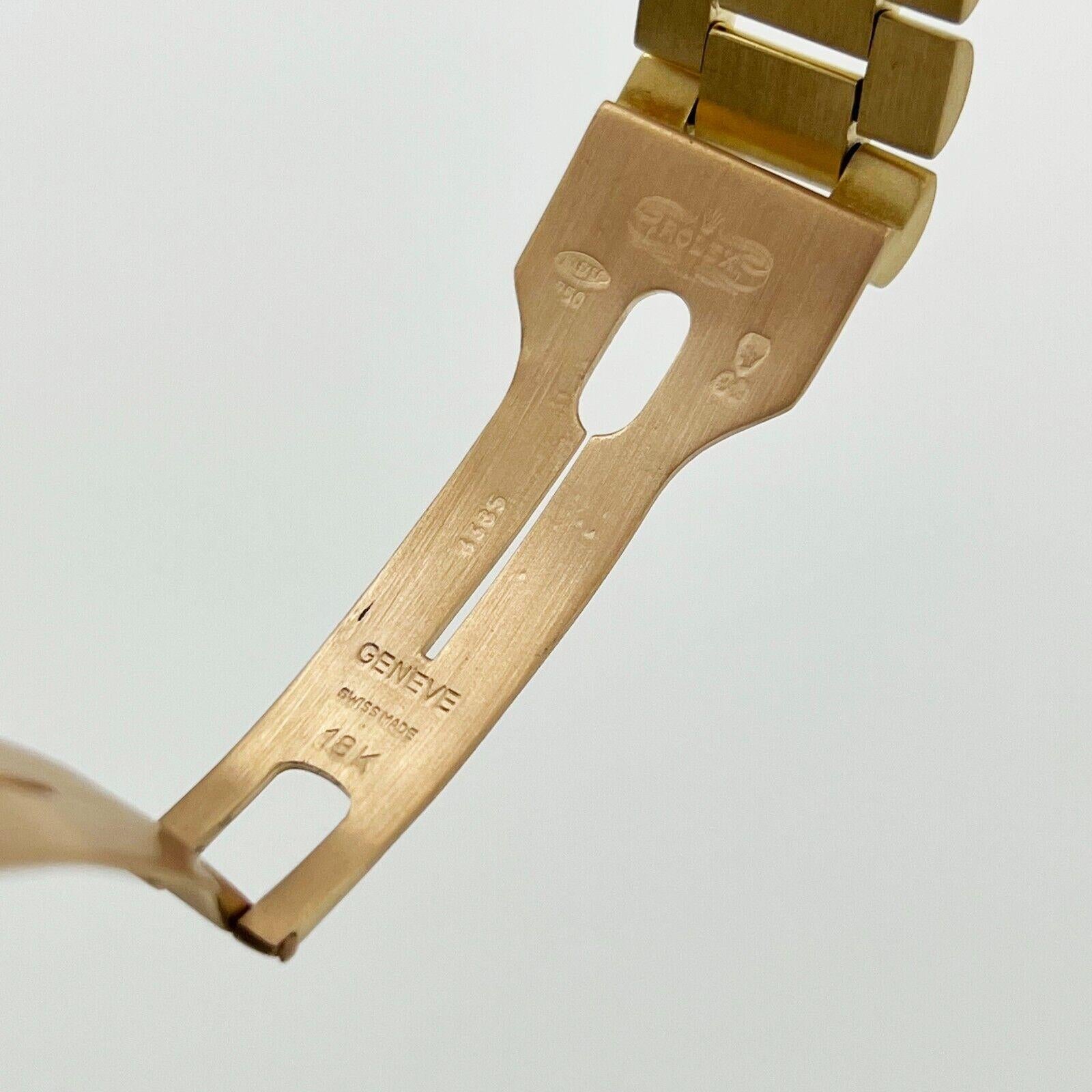 Uomo Rolex Day Date President 18238 Doppio quadrante con numeri romani Quickset Oro 18 carati in vendita