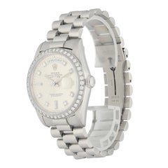 Rolex Day-Date President 18346 Platinum Diamond Men's Watch