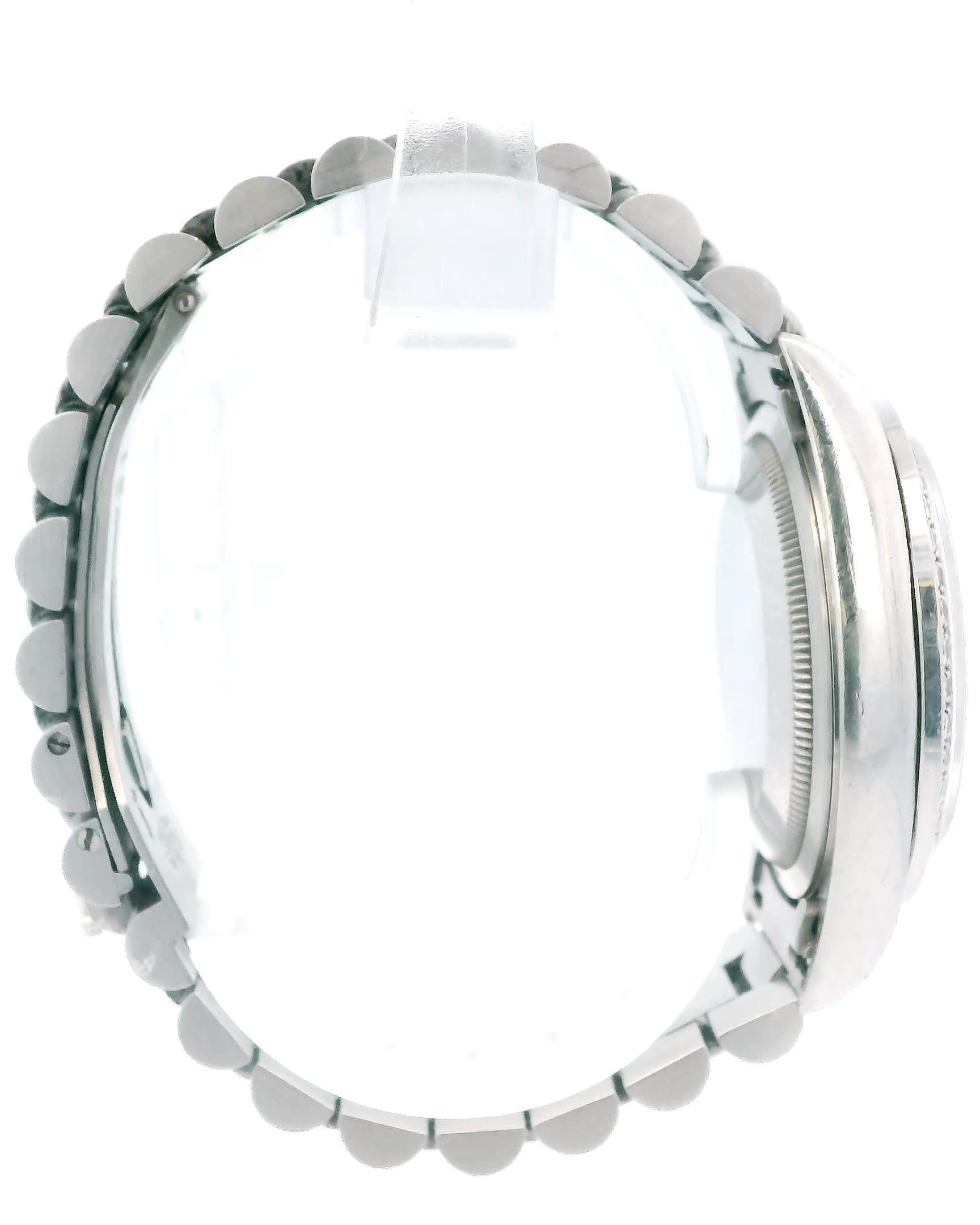 Rolex Day-Date President 18346 Montre en platine et diamants en vente 2