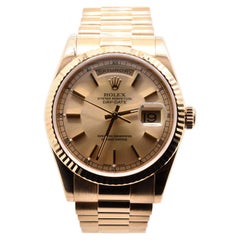 Rolex Day-Date President 18 Karat Yellow Gold Watch Ref. 118238
