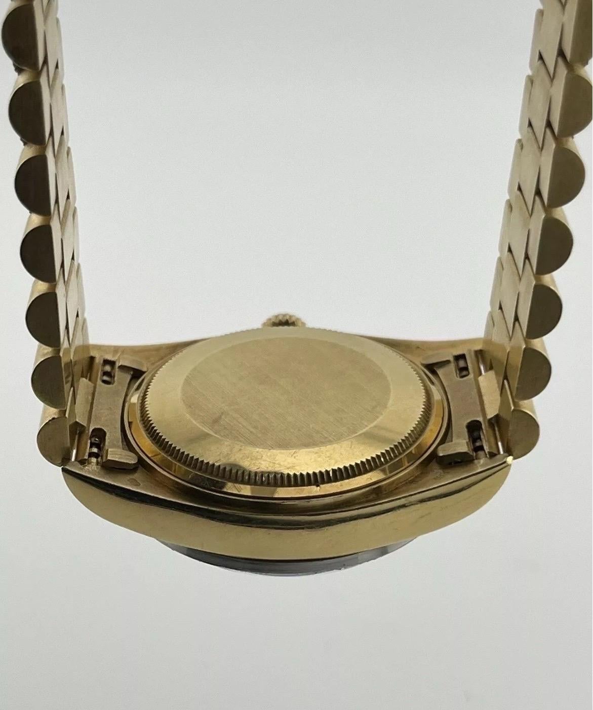 Reloj Rolex Day-Date President 36mm Oro Amarillo 18K Acabado Diamante 18078 en venta 10