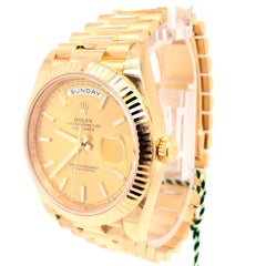 Rolex Day-Date President 18k Yellow Gold Champagne Men's Watch 228238